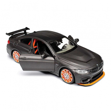 39249 DIY машинка с отверткой die-cast BMW M4 GTS, 1:24, тёмно-серая