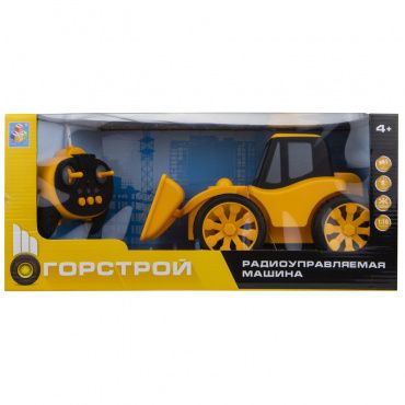 Т16954 Игрушка 1toy Горстрой авто экскаватор р/у (23 см, 27МГц, на батарейках, свет, звук, коробка)