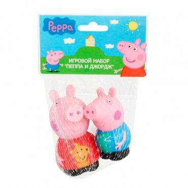 27132 Игровой набор PEPPA PIG 'Пеппа и Джордж', пластизоль