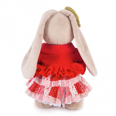 StM-217 Игрушка мягконабивная Зайка Ми Маково-красный (большая)