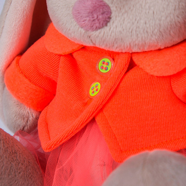 SidM-240 Игрушка мягконабивная Зайка Ми в оранжевой куртке и юбке (большой)