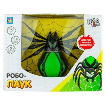 Т16714 1toy игрушка Робо-паук (свет, звук, движение), коробка 30*23*10 см