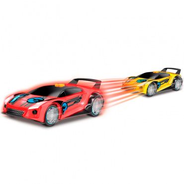 90533 Игрушка Машинка Hot Wheels на бат. свет+звук электромех. жёлтая 25 см