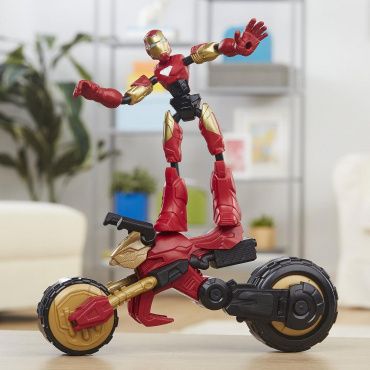 F0244 Игровой набор Мстители Бенди Железный человек на мотоцикле