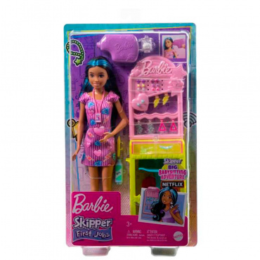 HKD78 Игровой набор Barbie Skipper "Первая работа"