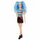 FBR37/GRB61 Кукла Барби серия "Игра с модой" В черной юбке и радужной футболке