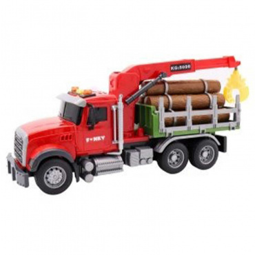 FT1202619 Игрушка "Городская техника" фрикционная машина лесовоз, 32 см, свет, звук, Funky Toys FT1202619 Игрушка "Городская техника" фрикционная машина лесовоз, 32 см, свет, звук, Funky Toys