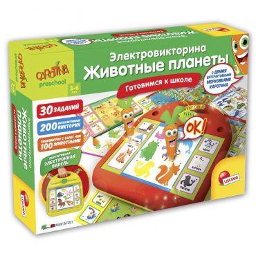 R63604 Lisciani Carotina Preschool Игра развивающая "Электровикторина Животные планеты"