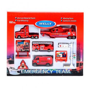98630-9C Игровой набор 'Служба спасения-пожарная команда' 9 шт