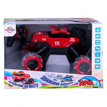 YK-2032 Игрушка Wincars Внедорожник на катках 4х4, ездит боком, звук, свет, Р/У, USB-зарядка