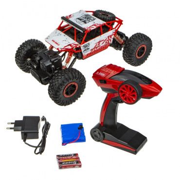 Т10956 Игрушка 1toy Драйв, раллийная машина бигвил на р/у, 2,4GHz, 4WD, масштаб 1:18, курковый пульт