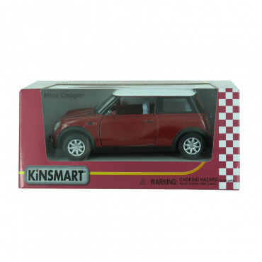 KT5042W Игрушка.Модель автомобиля инерц."MINI COOPER" 1:28