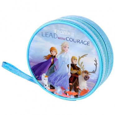 1599007E Frozen Игровой набор детской декоративной косметики для губ и ногтей в косметичке кругл.