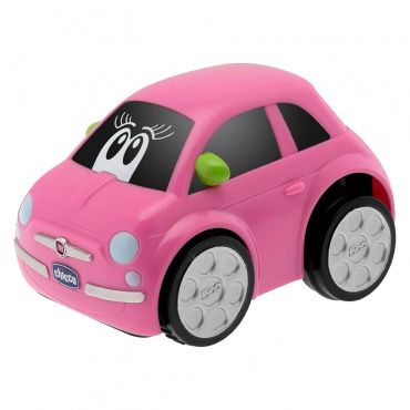 Игрушка Турбо машина "Fiat turbo-touch 500", розовая, 2 года