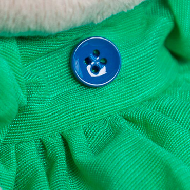 SidS-267 Игрушка мягконабивная Зайка Ми в зеленом платье с бабочкой (малый)