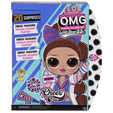 Кукла LOL Surprise OMG Cheer Diva серия All-Star B.B.s 577508