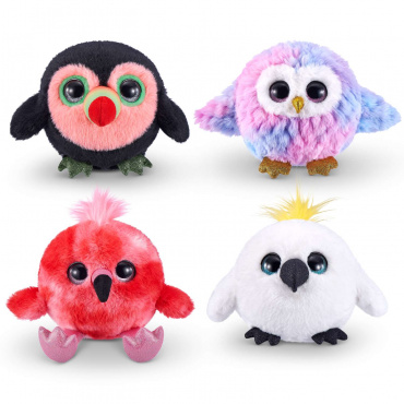 9537/44170 Игровой набор ZURU Pets Alive плюшевая   "Птичка-повторюшка", звук, ассорт