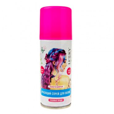 Т20304 Lukky спрей-краска для волос в аэрозоли, для временного окрашивания, цвет розовый, 120 мл