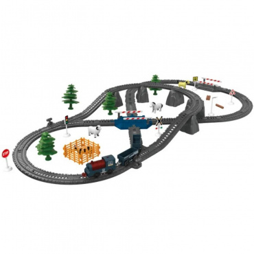 Т24156 Игрушка 1toy InterCity Diesel набор ж/д "Фермер", свет, звук, 90 дет.