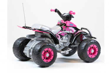IGOR0073 Квадроцикл для катания детей "CORRAL T-REX' розовый/6V