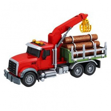 FT1202619 Игрушка "Городская техника" фрикционная машина лесовоз, 32 см, свет, звук, Funky Toys FT1202619 Игрушка "Городская техника" фрикционная машина лесовоз, 32 см, свет, звук, Funky Toys