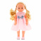 BD1652-M37/w(2) Кукла "Bambina Bebe", тм Dimian, в розовом платье с серым бантом, 20 см