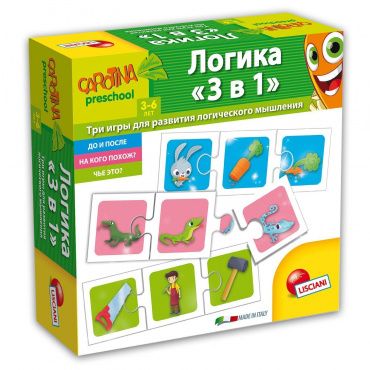 R55067 Lisciani Carotina Preschool Обучающая игра Логика 3 в 1