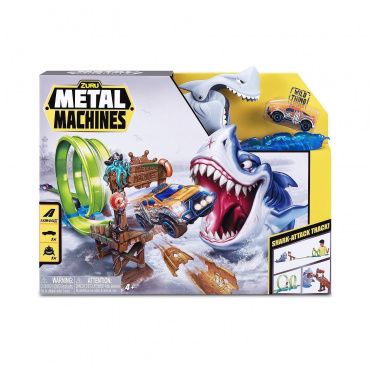 6760 Игровой набор Zuru Metal Machines с машинкой, трек "Акула"