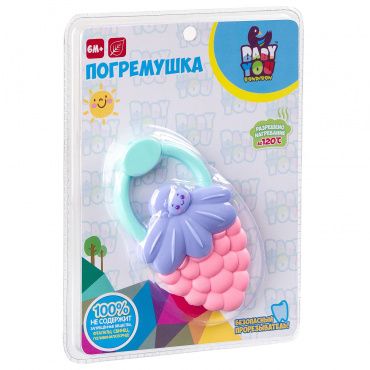 ВВ3208 Игр.разв.погрем. пласт., Клубничка, Bondibon, CRD 18,8х14х5 см