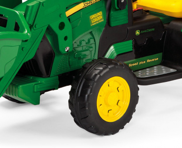 IGOR0068 Трактор с ковшом для катания детей JOHN DEERE GROUND LOADER 12V