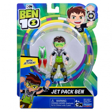 76171 Игрушка из пластмассы Ben 10 Фигурка 12.5 см, Бен с реактивным рюкзаком