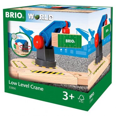 33866 BRIO Игрушка Вращающийся подъемный кран на магните с грузом,2 эл.,13х11х13см,кор.