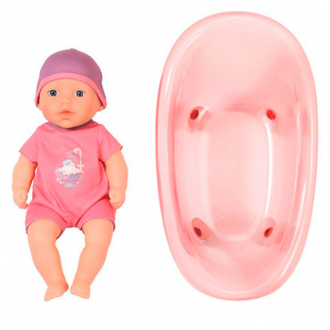 700044 Игрушка my first Baby Annabell Кукла твердотелая с ванночкой, 30 см.