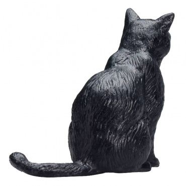 AMF1094 Игрушка. Фигурка животного "Кошка, черная (сидящая)"