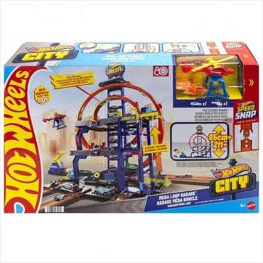 JBM74 Трек Hot Wheels City Мега гараж