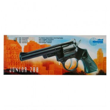 4010915F Игрушка Пистолет Junior 200 21см, упаковка-короб, 100 зарядов (Schrodel)