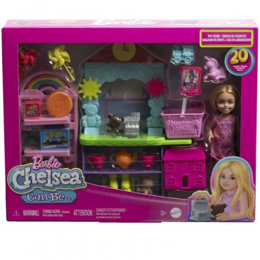 HNY59 Игровой набор Barbie Челси "Магазин игрушек"
