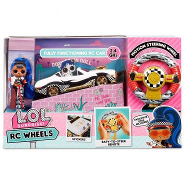 569398 Машина на радиоуправлении LOL Surprise RC Wheels с куклой JK Downtown
