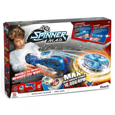 86304 Набор Одиночный Бластер синий + волчок Spinner M.A.D.