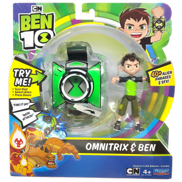 76935 Игровой набор базовый Ben 10 (фигурка Бена 12,5 см + часы Омнитрикс)