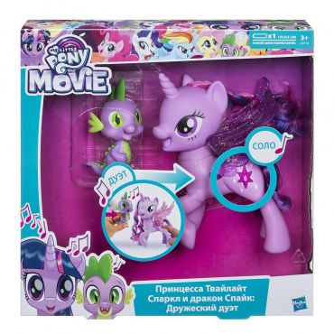 C0718 Игрушка My little pony "Сияние" Поющие Твайлайт и Спайк