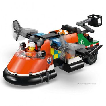 60505 Конструктор Сити "Самолет, сервисный грузовик и судно на воздушной подушке"