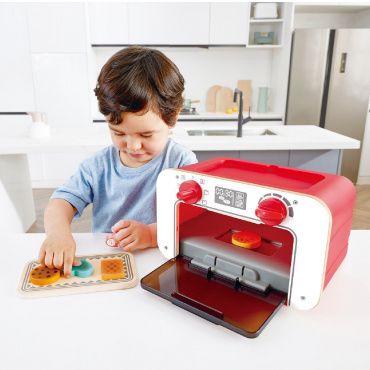 E3183_HP Детская игрушечная кухня 3 в 1 (духовка, плита, набор еды) со св, звуком и сменой цвета