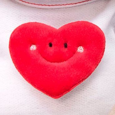 SidS-319 Игрушка мягконабивная Зайка Ми в футболке с сердцем (малый)