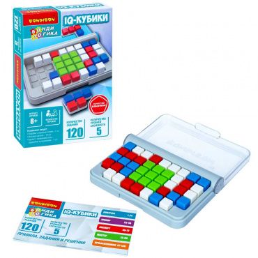 ВВ5955 Игра настольная логическая БондиЛогика Bondibon "IQ-КУБИКИ"