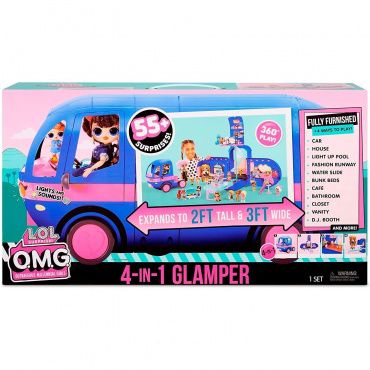 Автобус LOL Surprise OMG Remix Glamper 4 в 1 c 55 сюрпризами 569459 