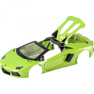 39124 DIY машинка с отверткой die-cast Lamborghini Aventador LP 700-4 Roadster, 1:24, зелёная