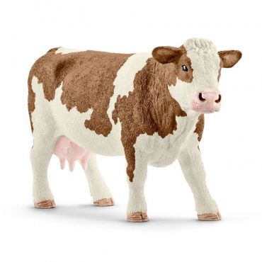 13801 Игрушка. Фигурка животного 'Симментальская корова'