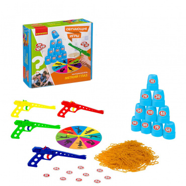 ВВ3445 Обучающие игры Bondibon Настольная игра «МЕТКИЙ ГЛАЗ»