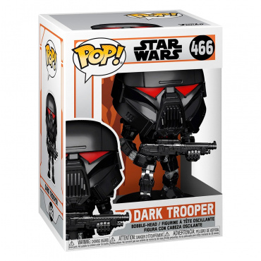 58289 Фигурка Funko POP! Звёздные войны. Мандалорец Тёмный солдат (Mandalorian Dark Trooper(Battle))